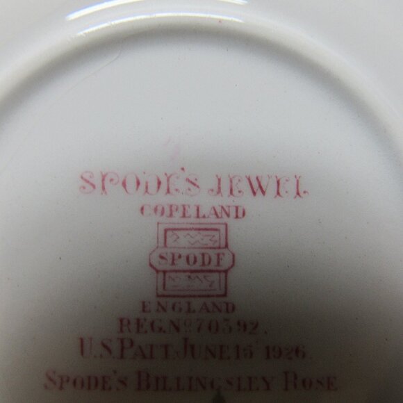 Set of 2 Spode's Jewel Copeland Billingsley Rose Round Dinner Plate - Picture 3 of 5